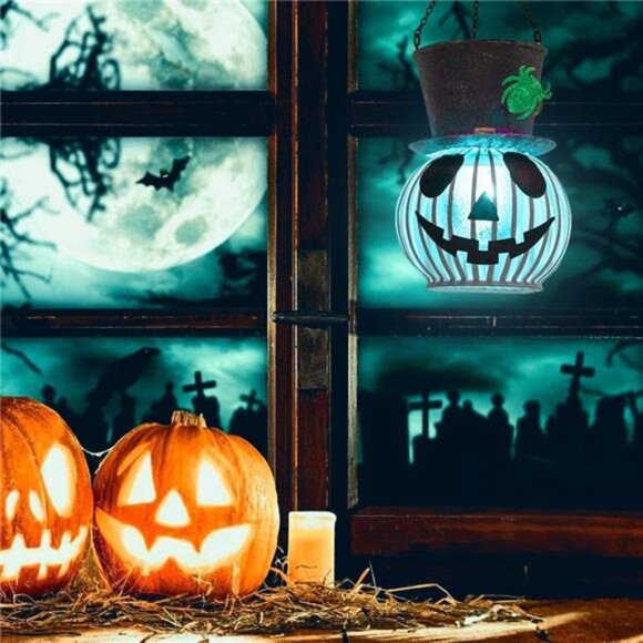 Halloween Lanterns Outdoor Waterproof, 6 Colors Changing...